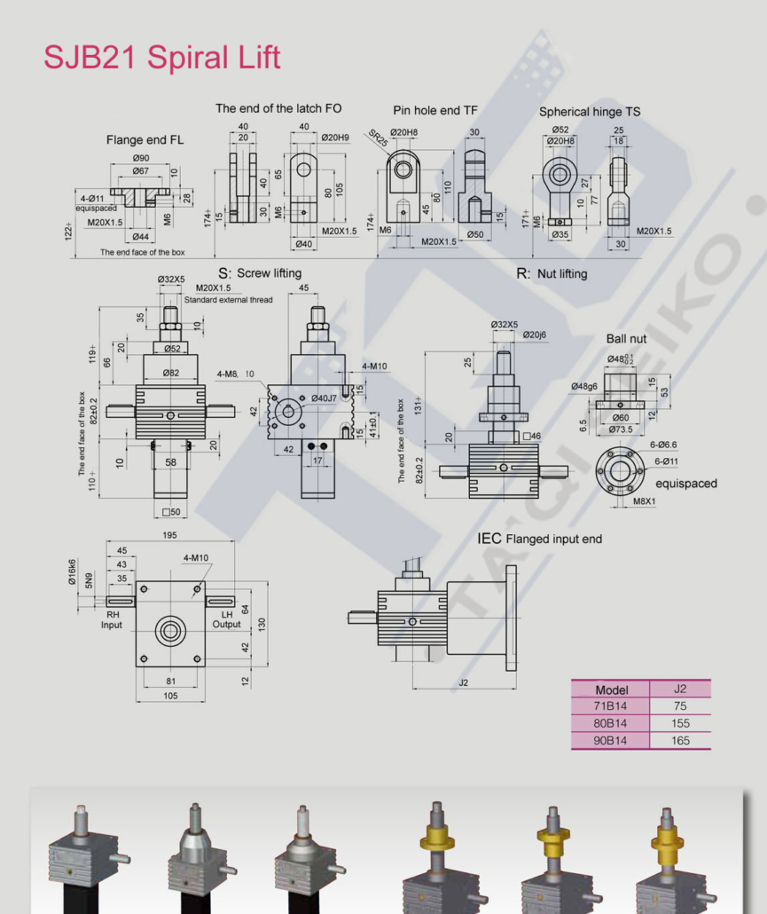 SJB Series Ball Screw Lift